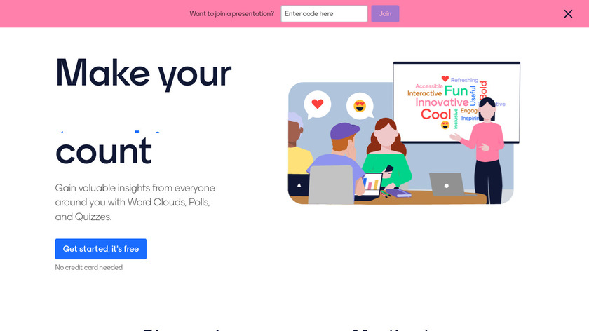 Mentimeter Landing Page