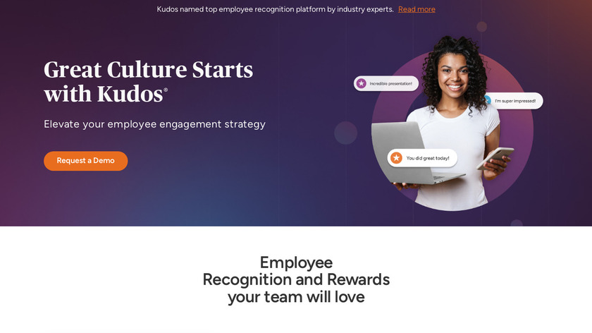 Kudos Landing Page