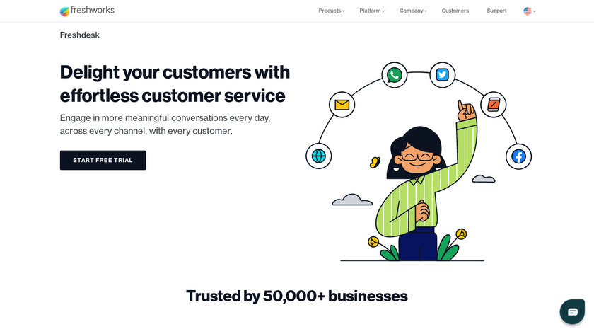 Freshdesk Landing Page