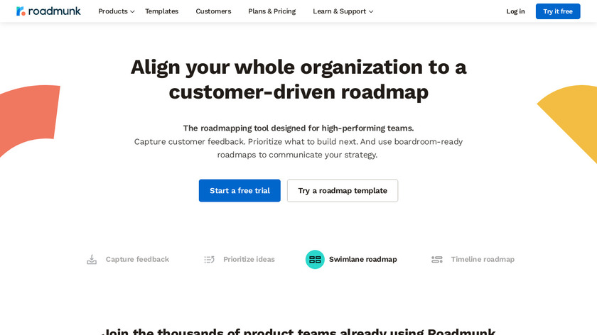 Roadmunk Landing Page