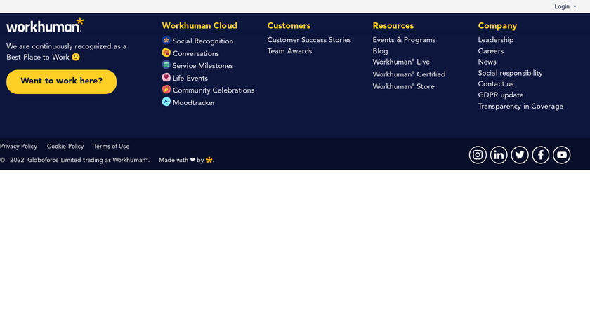 Workhuman Landing Page