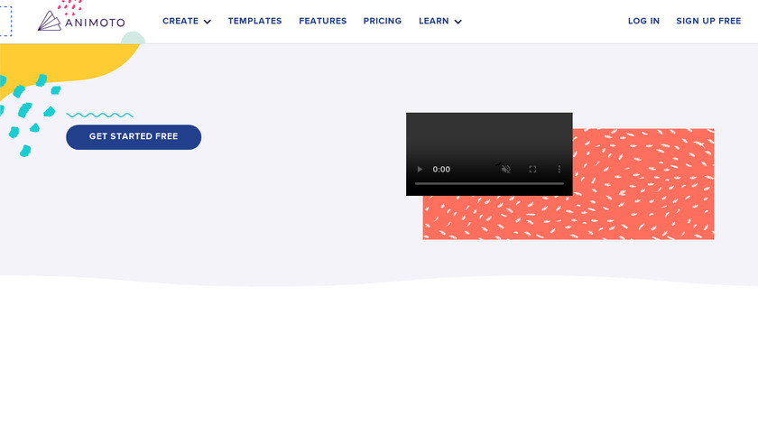 Animoto Landing Page