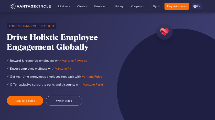 Vantage Circle Landing Page