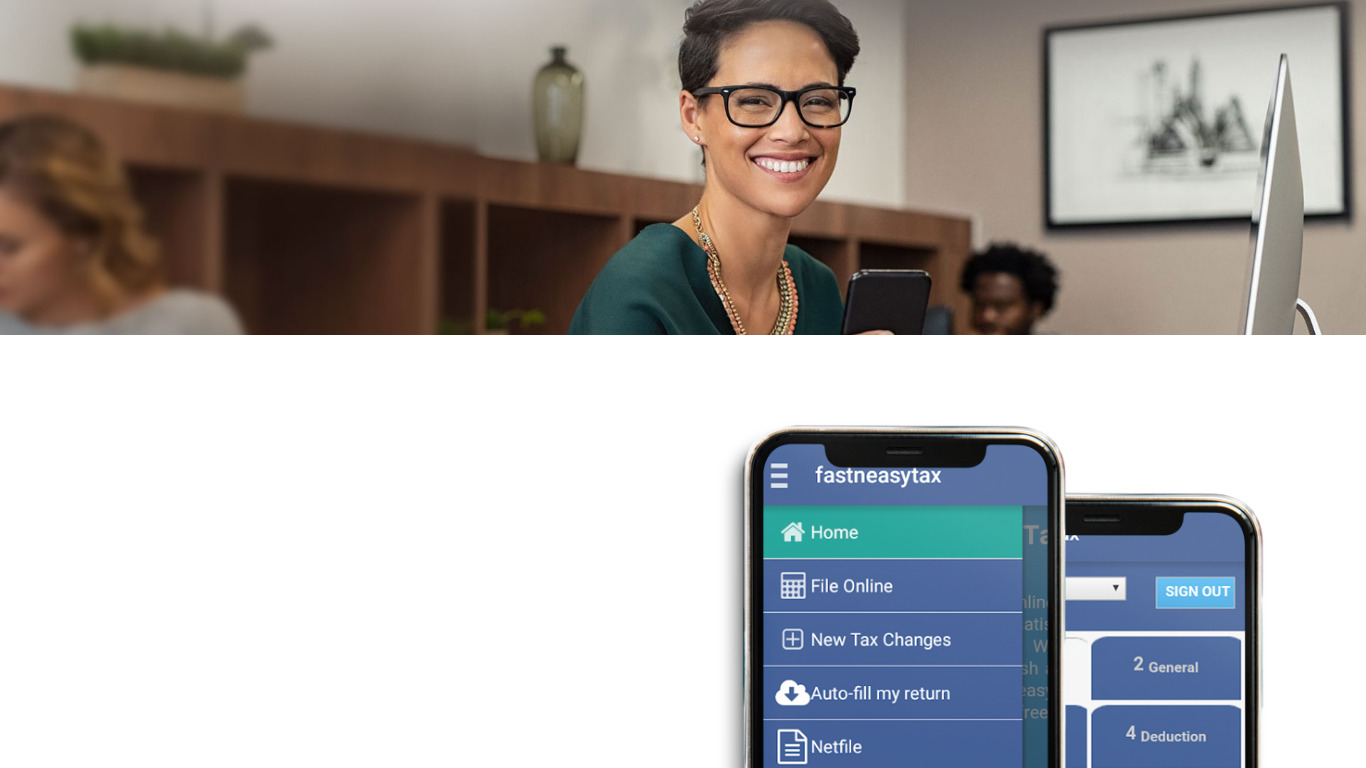 FastnEasyTax Landing page