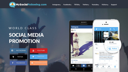 MySocialFollowing screenshot