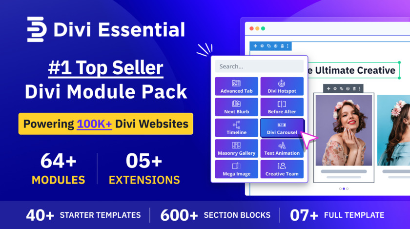 Divi Essential screenshot