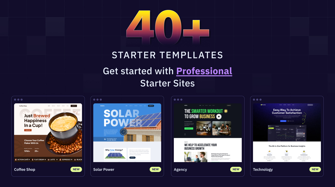 Divi Essential 40+ Starter Templates 