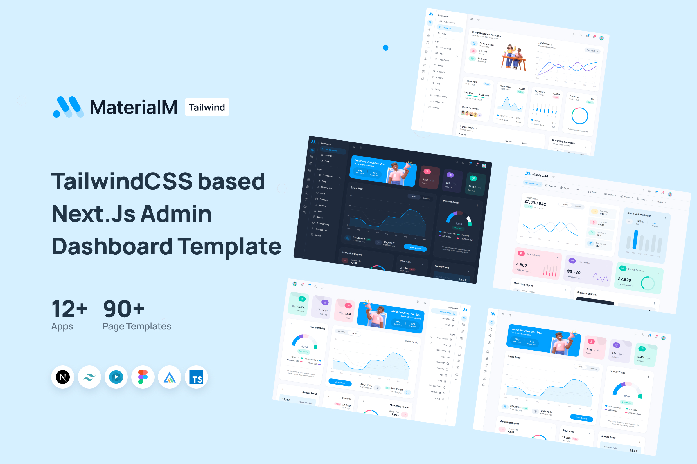 Wrappixel MaterialM Nextjs Tailwind Template