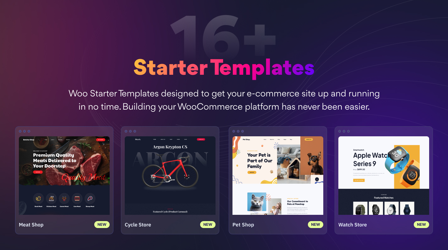 Woo Essential Trendly & Functional Starter Templates