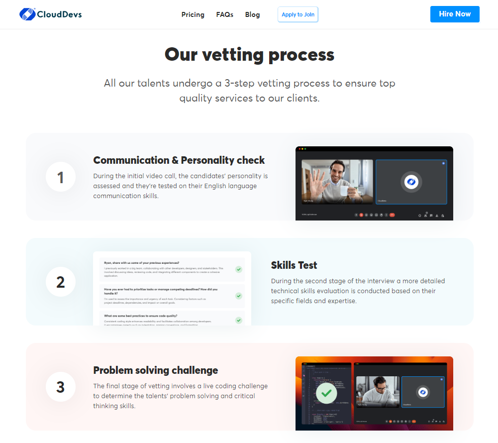 Cloud Devs CloudDevs vetting process