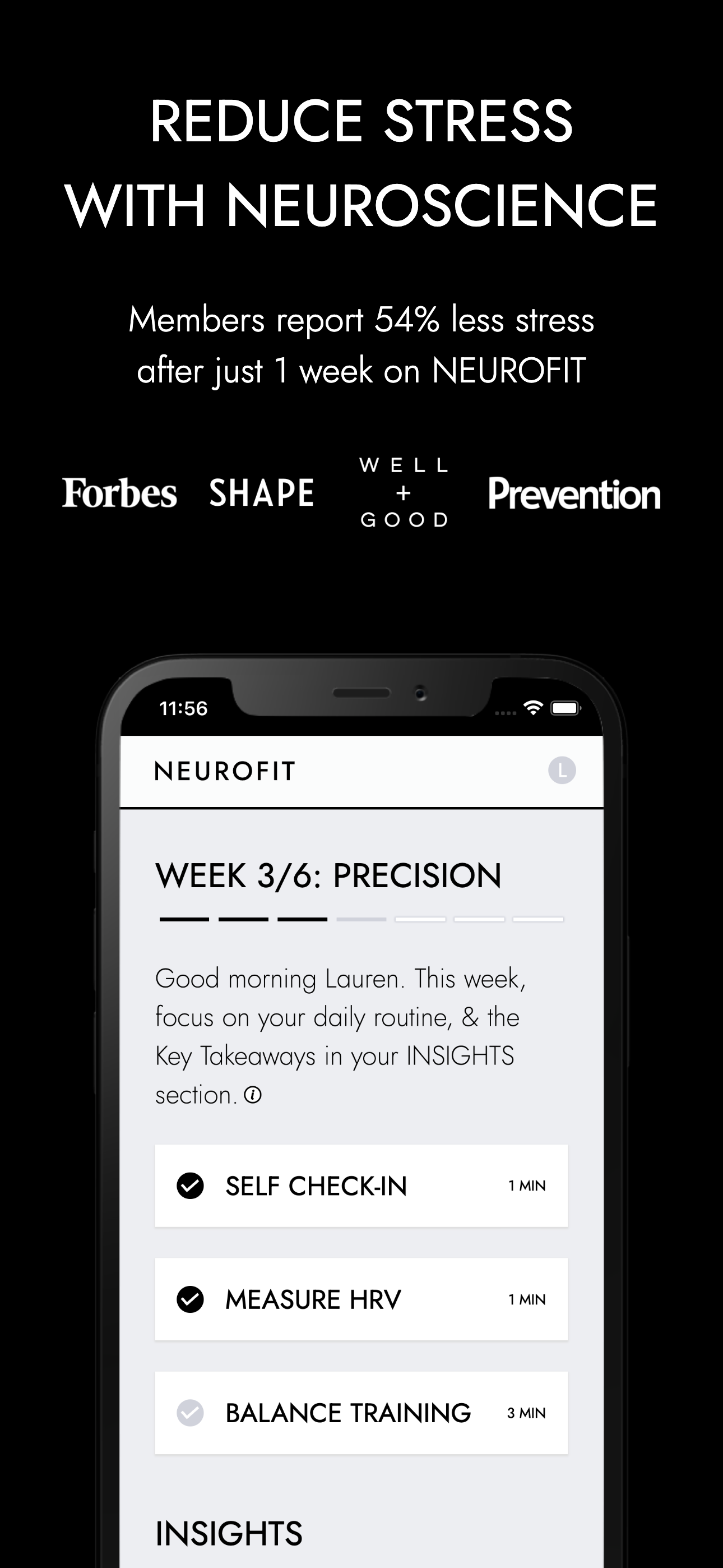 NEUROFIT App Reduce Stress With Neuroscience