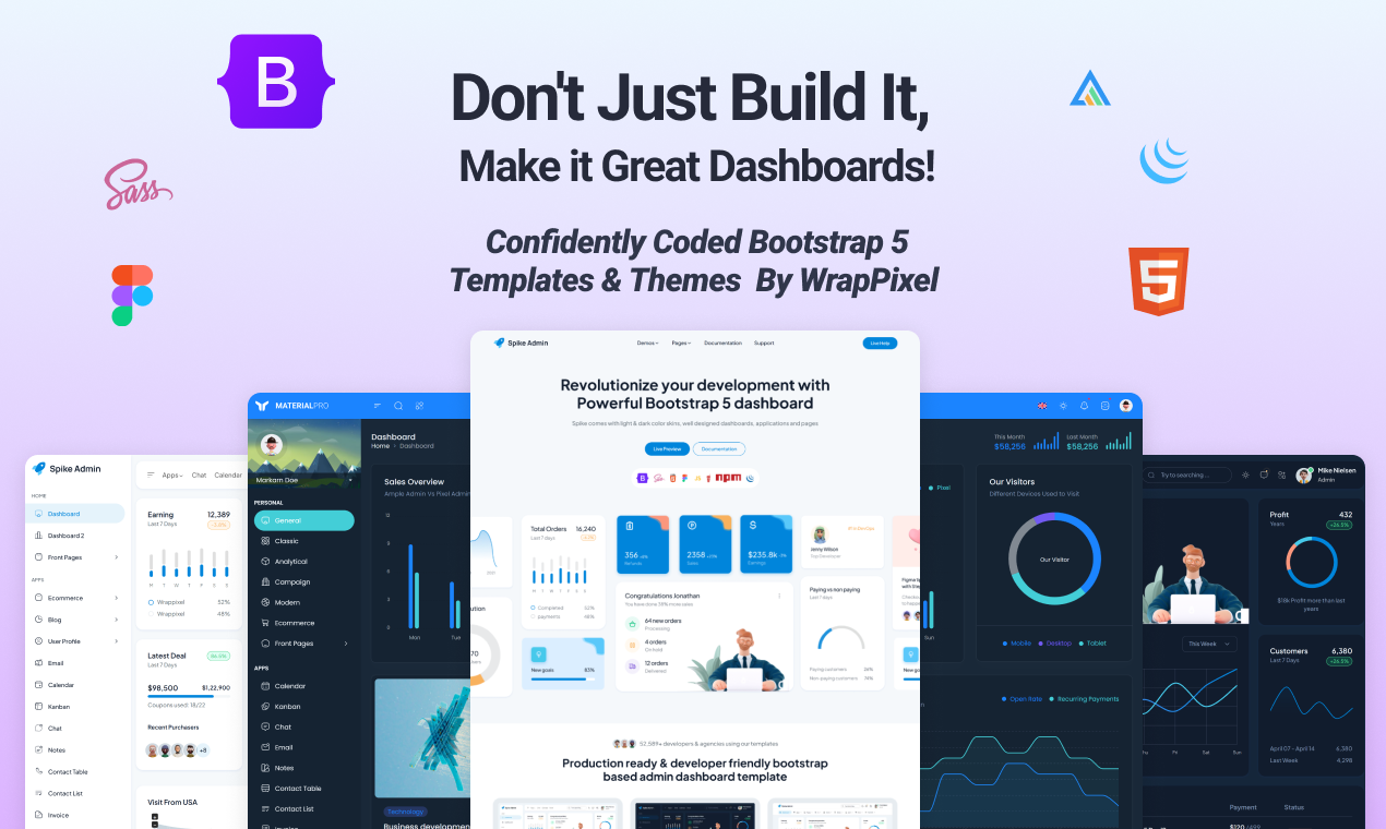 Wrappixel Bootstrap Admin Templates by wrappixel