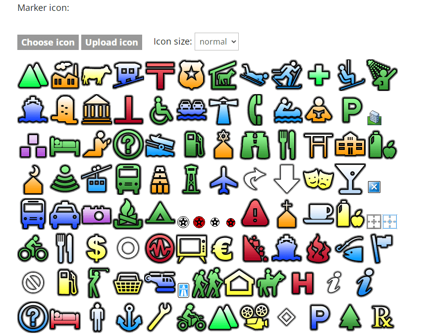 Creative Minds WordPress Multi Location Map Choosing the Icon for Location