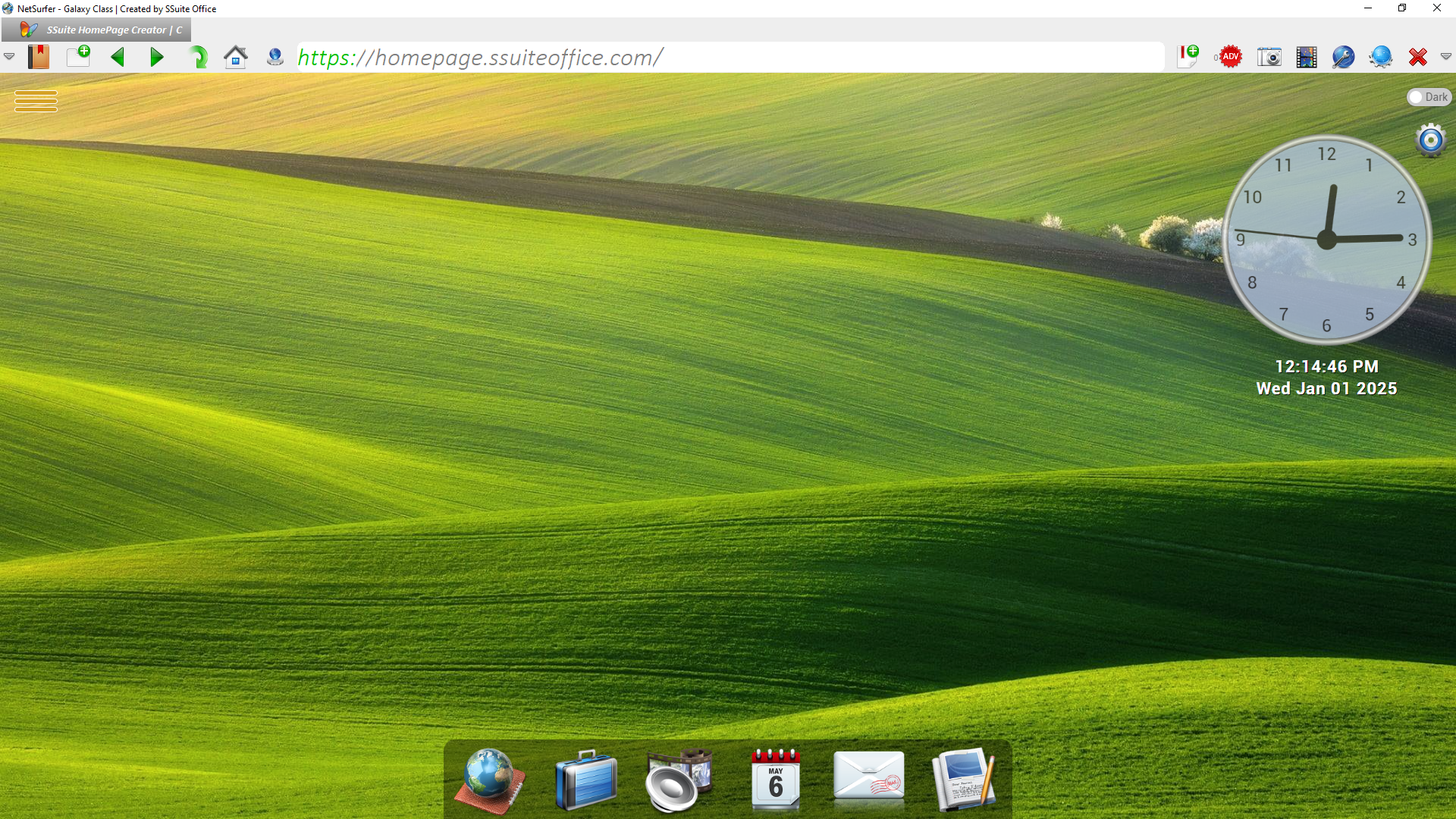 SSuite NetSurfer Extreme Browser MainScreen Light Mode1