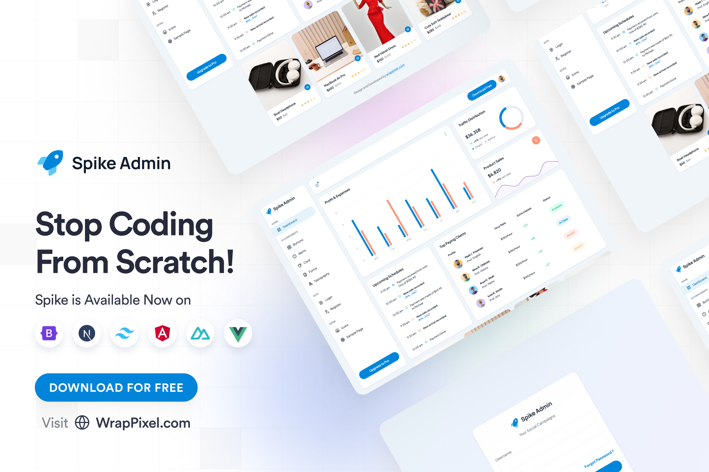 Wrappixel Spike Admin Template